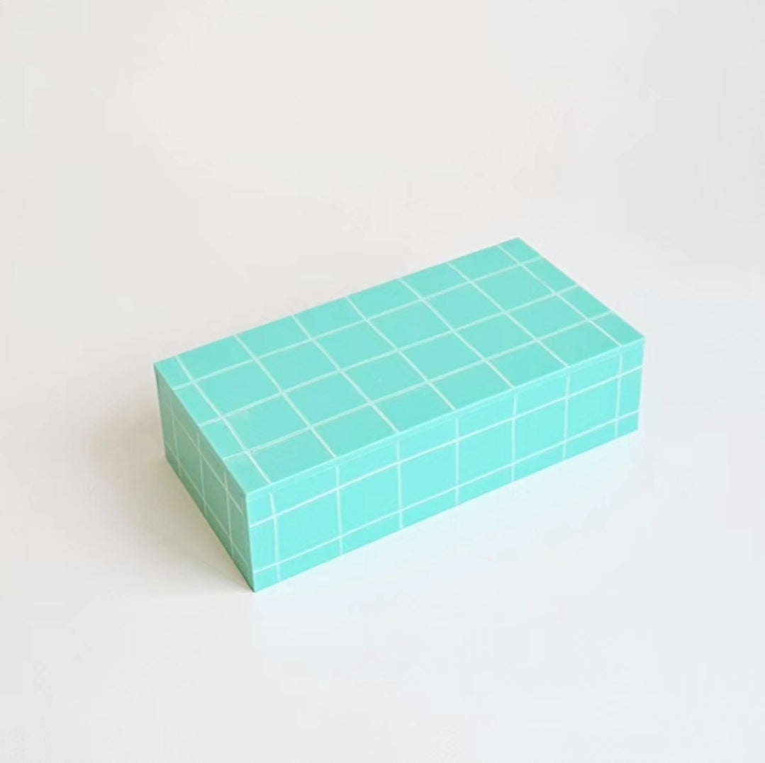 Suporte Bandeja Altura em Acrílico Grid Color 20x10x5cm
