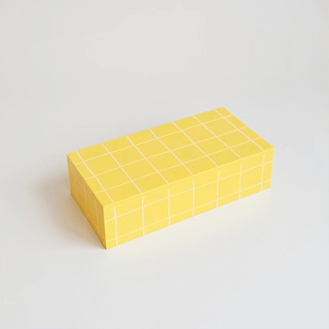 Suporte Bandeja Altura em Acrílico Grid Color 20x10x5cm