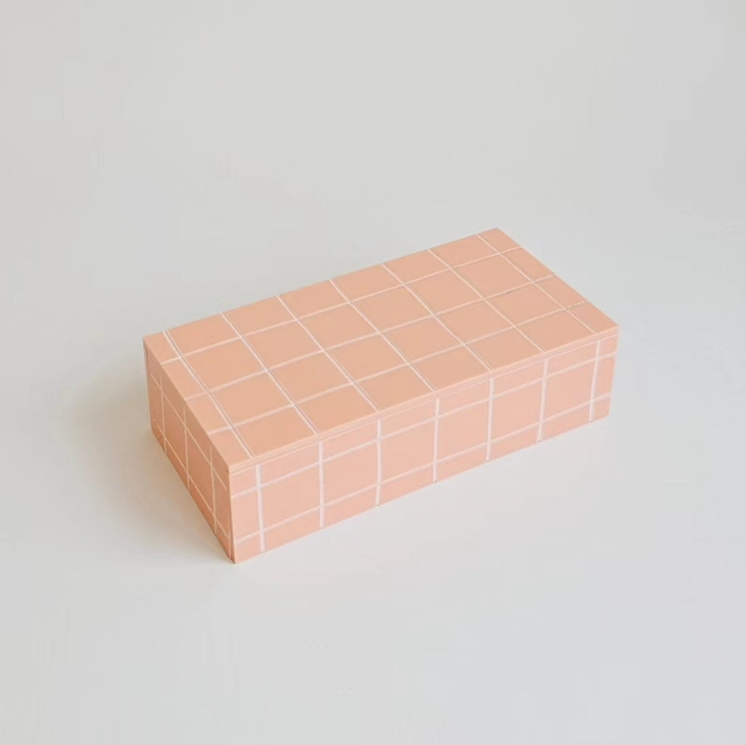 Suporte Bandeja Altura em Acrílico Grid Color 20x10x5cm