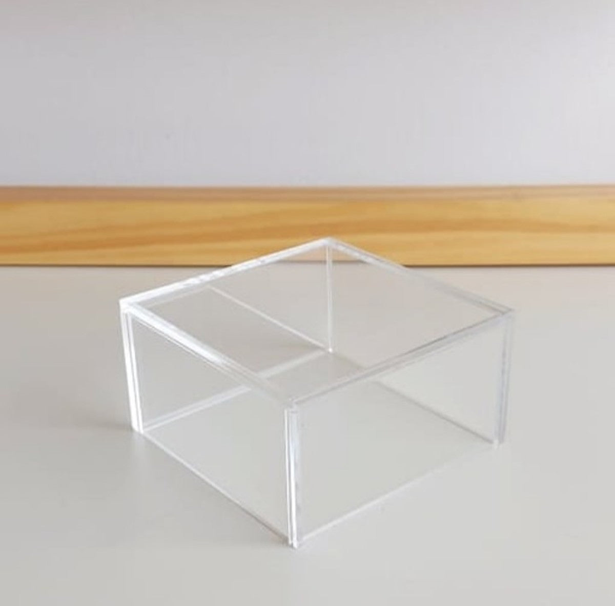 Suporte Bandeja Altura em Acrílico Transparente 10x10x5cm