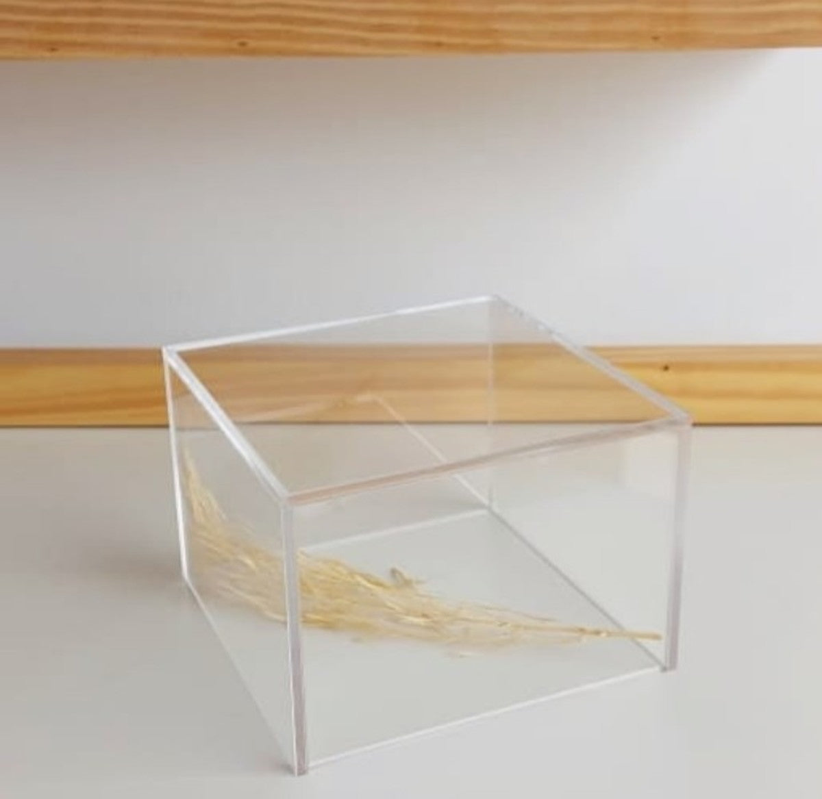 Suporte Bandeja Altura em Acrílico Transparente 15x15x10cm