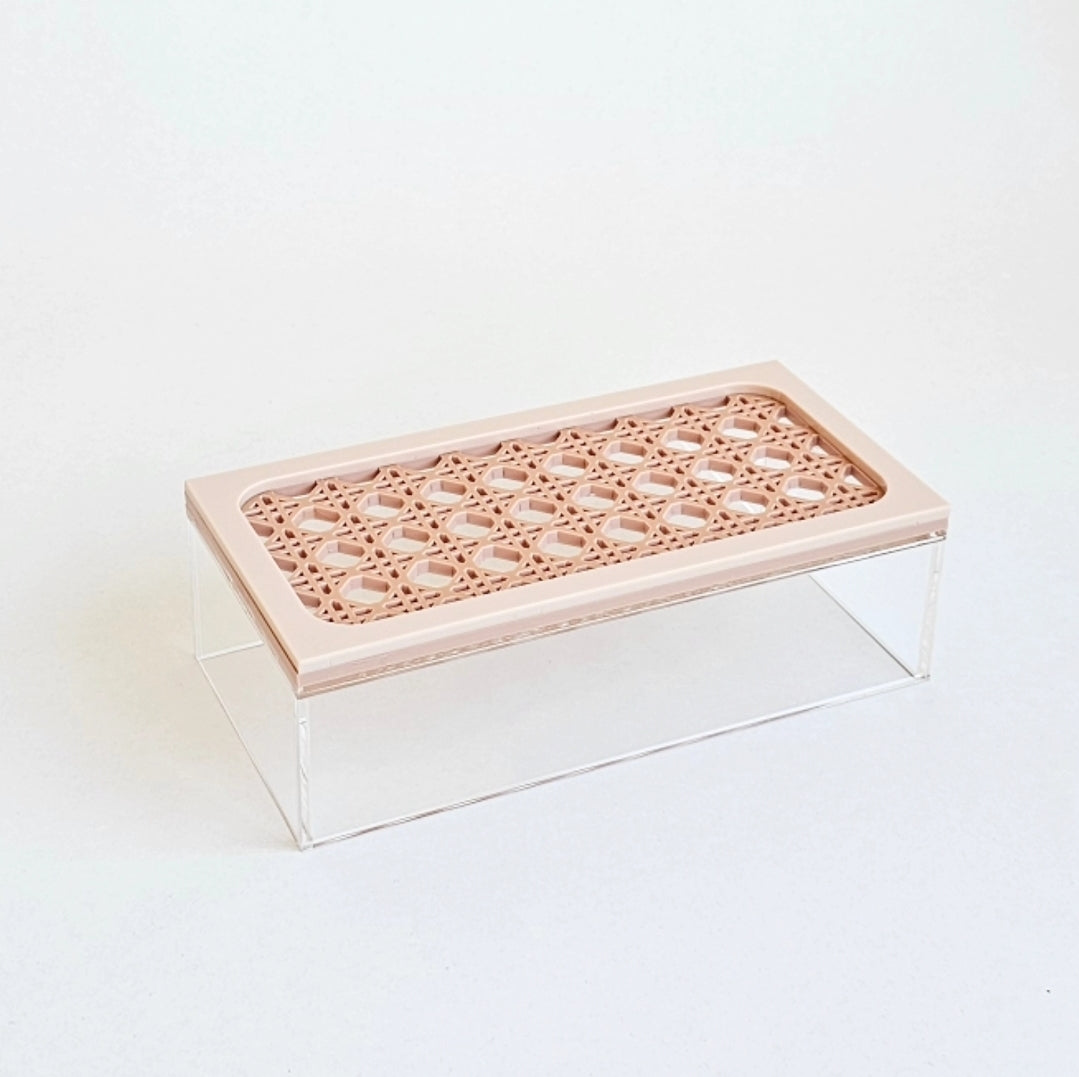 Suporte Bandeja Treliça Altura em Acrílico 20x10x5cm