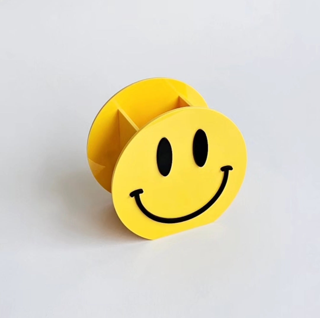 Piruliteiro-ou-porta-lapis-Smile-Amarelo