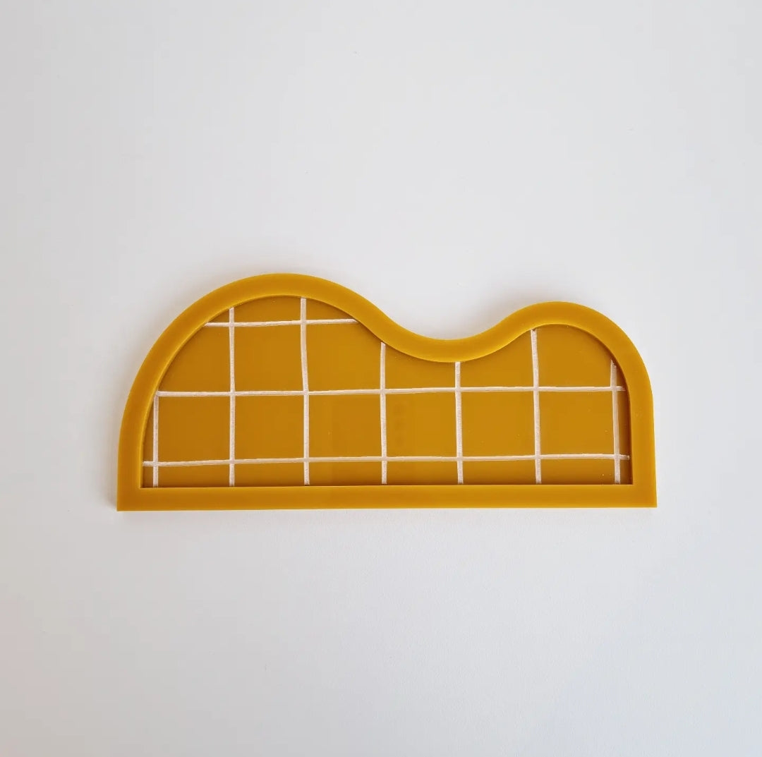Prato em Acrílico Borda Pão de Açúcar Grid