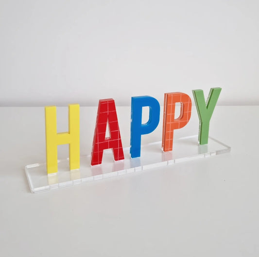 Adorno de Mesa Happy
