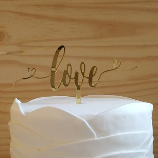 Cake Topper em Acrílico Love