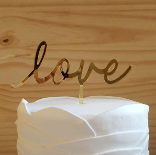 Cake Topper em Acrílico Love