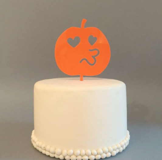 Cake Topper Halloween Abóbora Emoji