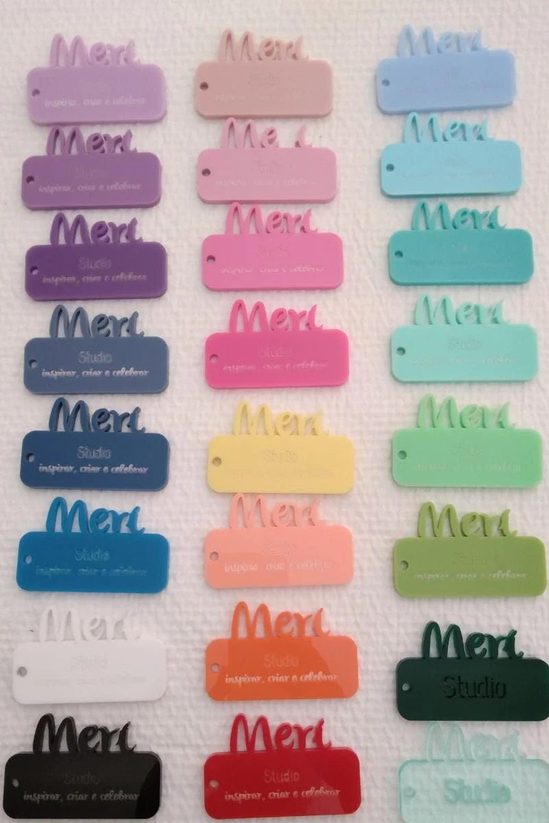 Kit Tag de Identificação para Mochila Escolar com 2 Nomes